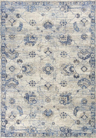 KAS Rugs SEI948077X1010 Seville Collection Grey/Blue Finish