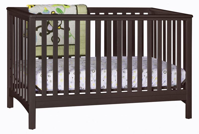 Storkcraft 04520-039 Hillcrest Fixed Side Convertible Crib-espresso