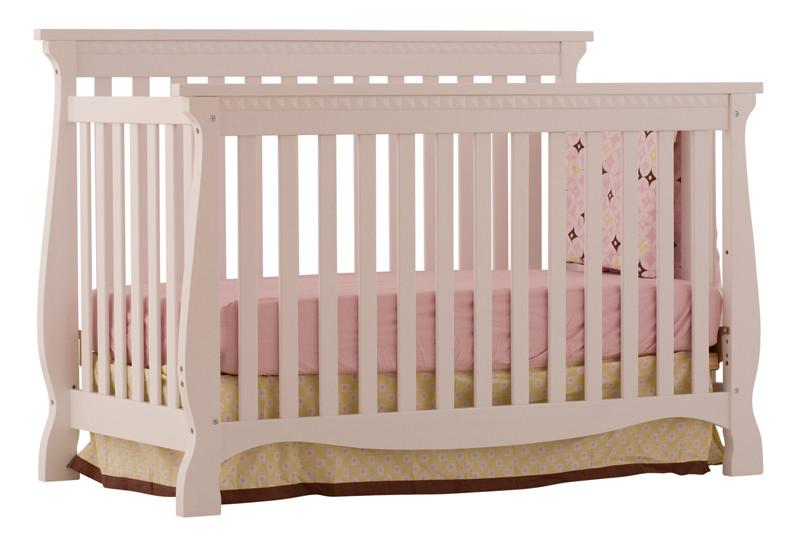 Storkcraft 04587-131 Venetian Fixed Side Convertible Crib-white