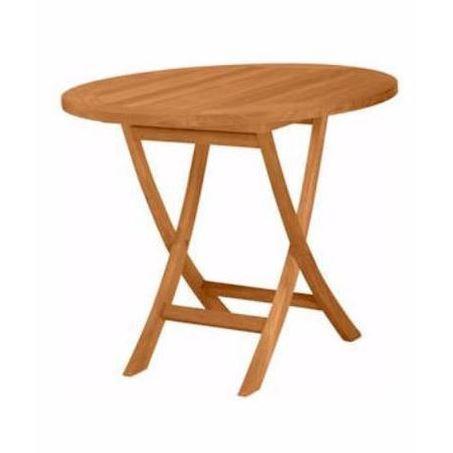 Anderson Teak Tbf-035r Bahama 35" Round Bistro Folding Table