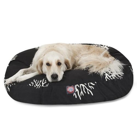 Majestic Pet Products Black Coral Large Round Pet Bed