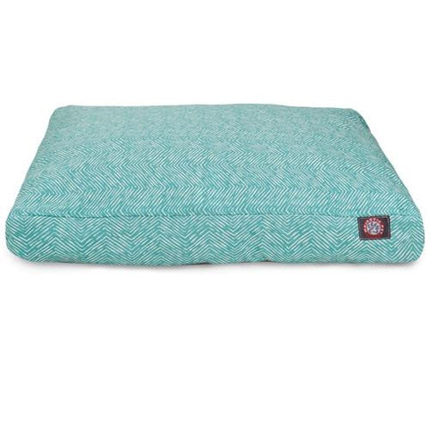 Majestic Pet Products Teal Navajo Small Rectangle Pet Bed