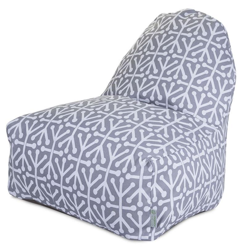 UPC 859072270862 product image for Majestic Home Goods 85907227086 Gray Aruba Kick-It Chair | upcitemdb.com