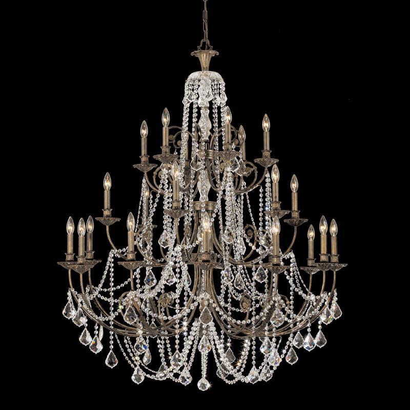 Crystorama Clear Hand Cut Crystal Wrought Iron Chandelier 12 Lights English Bronze 5120 EB CL MWP