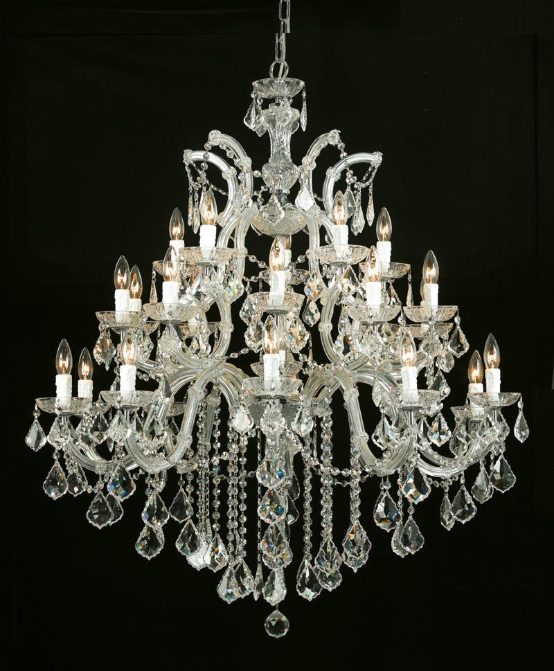 Crystorama Maria Theresa Chandelier Draped in Swarovski Elements Crystal 10 Lights Gold 4470 GD CL S