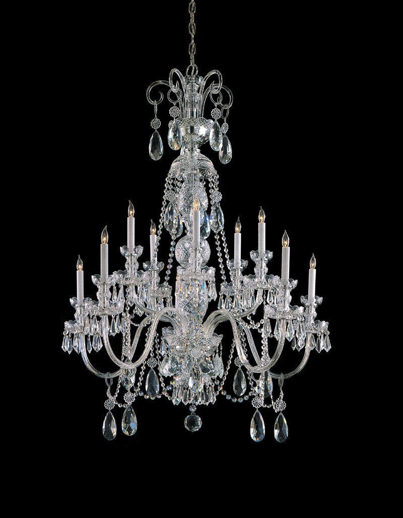 Crystorama Swarovski Elements Crystal Chandelier 5 Lights Polished Chrome 5020 CH CL S