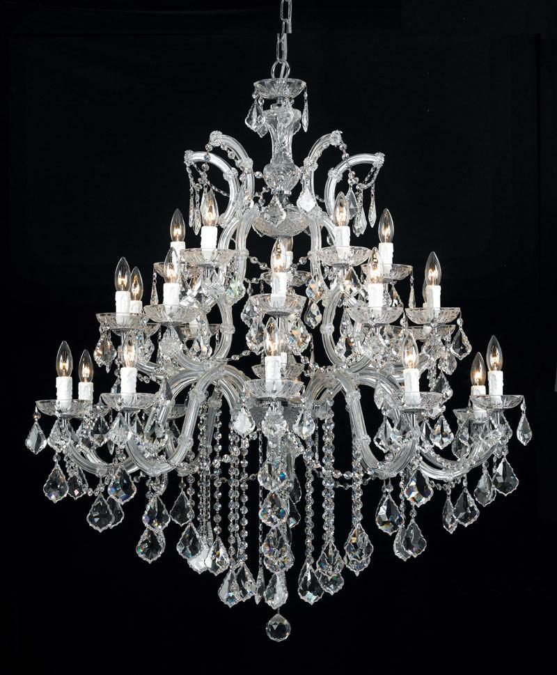 Crystorama Maria Theresa Chandelier Draped in Swarovski Elements Crystal 10 Lights Polished Chrome 4470 CH CL S