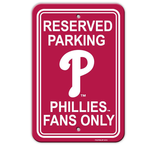 Philadelphia Phillies Plastic Parking Sign