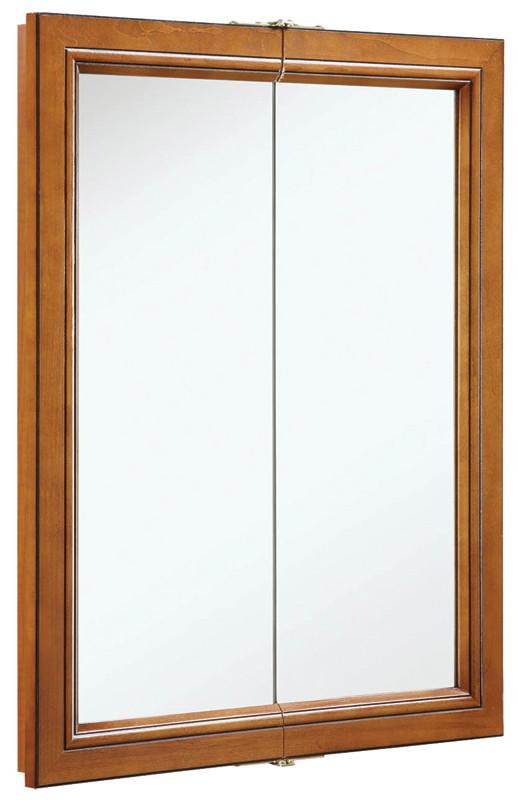 Design House 541383 Montclair 24x30 Medicine Cabinet Double Door Chestnut