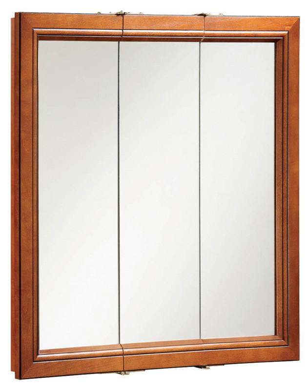 Design House 541391 Montclair 30x30 Medicine Cabinet Triple-vw Chestnut