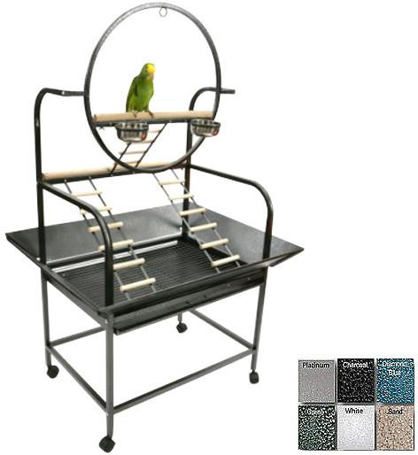A&e Cage J6 Black The “o" Parrot Play Stand