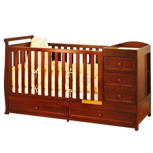 Afg Athena Daphne 2 In 1 Crib And Changer Combo In Cherry 662c