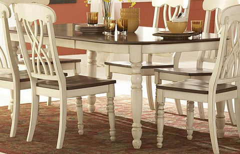 Homelegance Ohana Oval Dining Table in White