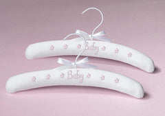 Lillian Rose 24HA830 P Set/2 Baby Hangers - Pink