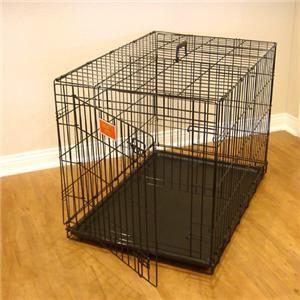 36" Majestic Pet Single Door Folding Dog Crate Cage - Medium