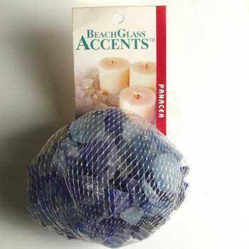 2 Quantity of Beach Glass 1lb Bag Cobalt Blue