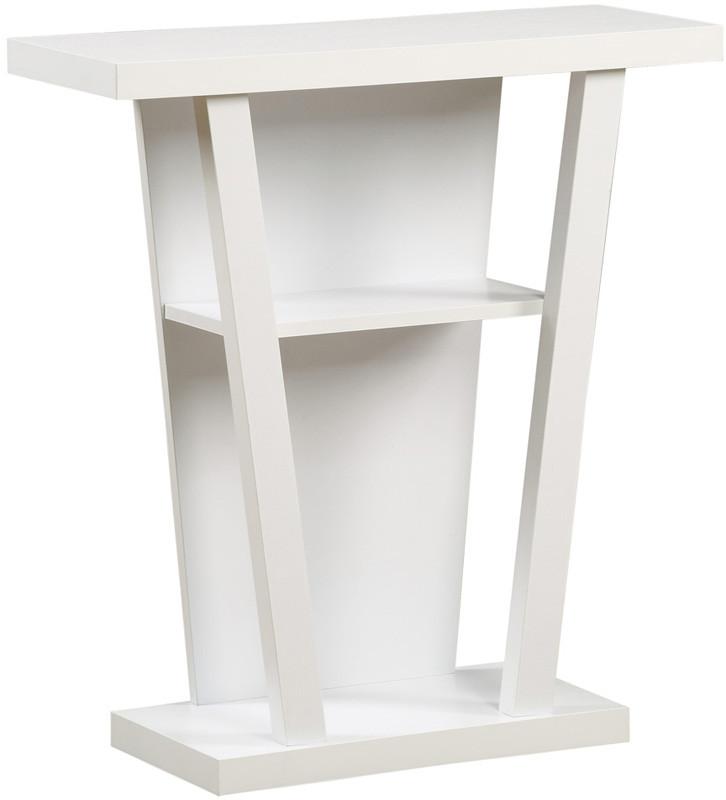 Monarch Specialties I 2560 White 32"l Hall Console Accent Table
