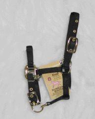 Nylon Adjustable Chin Halter - Black Foal (3da Flbk)