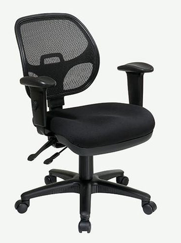 Office Star Pro-Line II 29024-30 Ergonomic Task Chair with ProGrid® Back and Adjustable Arms