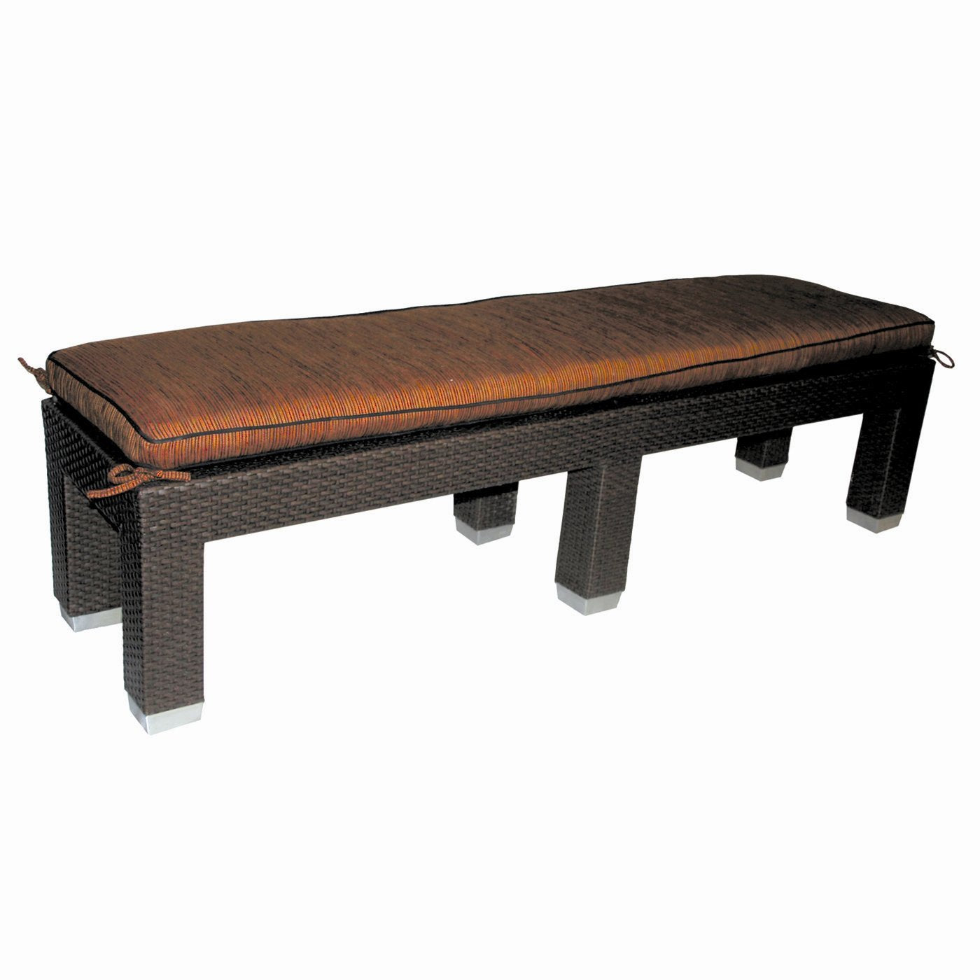 Patio Heaven Sb-1872-54 Wicker Garden Bench