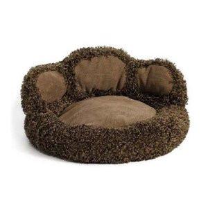 Quiet Time Boutique Paw Bed Chocolate 21" X 21" X 9.5"