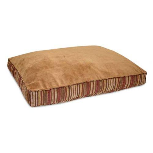 Petmate Ptm27480 Microban Antimicrobial Deluxe Pillow Caramel / Stripe Chenille 27" X 36" X 4"