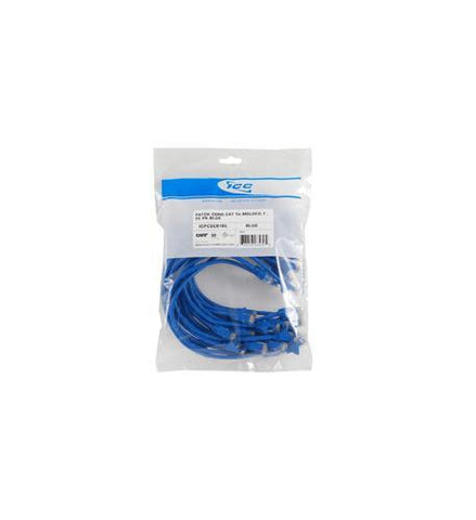 ICC ICC-ICPCSD01BL 25 PK PATCH CORD,CAT 6,MOLDED,1' BLUE