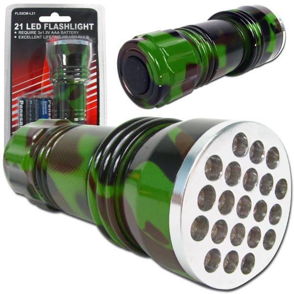 21 LED Camo Color Flashlight