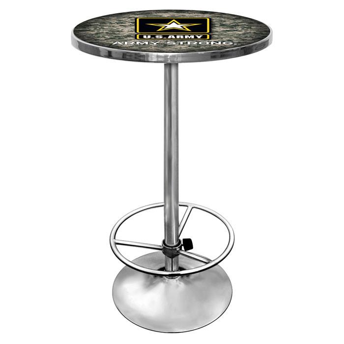 Army2000-camo U.s. Army Chrome Pub Table