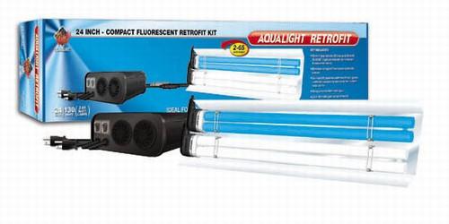 Coralife Aqualight Compact Fluorescent Retrofit Lighting Kit, 2x65 Watt, 24 Inch (53202)