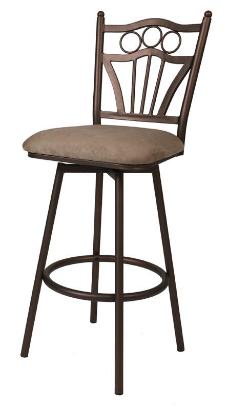 Tscshops Exclusive! Tsc Furniture 30" Barstool In Classic Bronze Upholstered In Topanga Brown