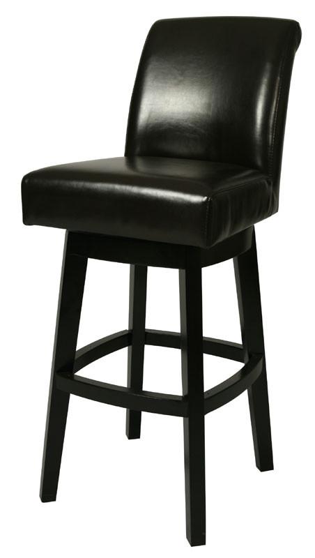 Tscshops Exclusive! Tsc Furniture 30" Barstool In Feher Black Upholstered In Black Leather