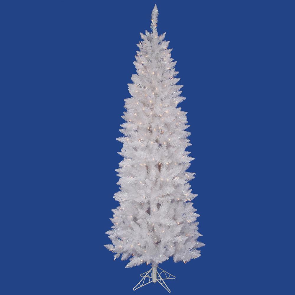 10 Vickerman A104086 Sparkle White Spurce Sparkle White Christmas Tree
