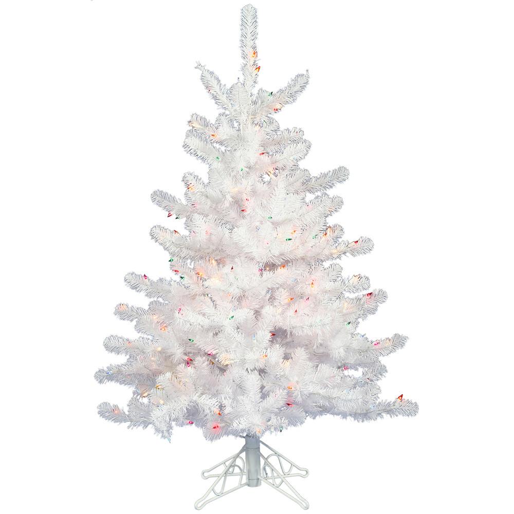 2 Vickerman A805722 Crystal White Trees Crystal White Christmas Tree