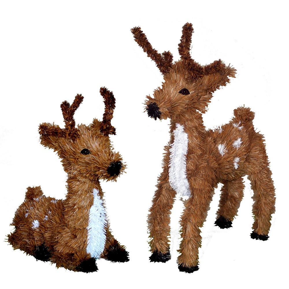 17 Vickerman C802013 Reindeers Santas Brown