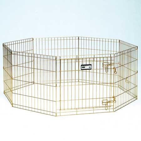 Gold Zinc Pet Exercise Pen - 24 In. (540-24)