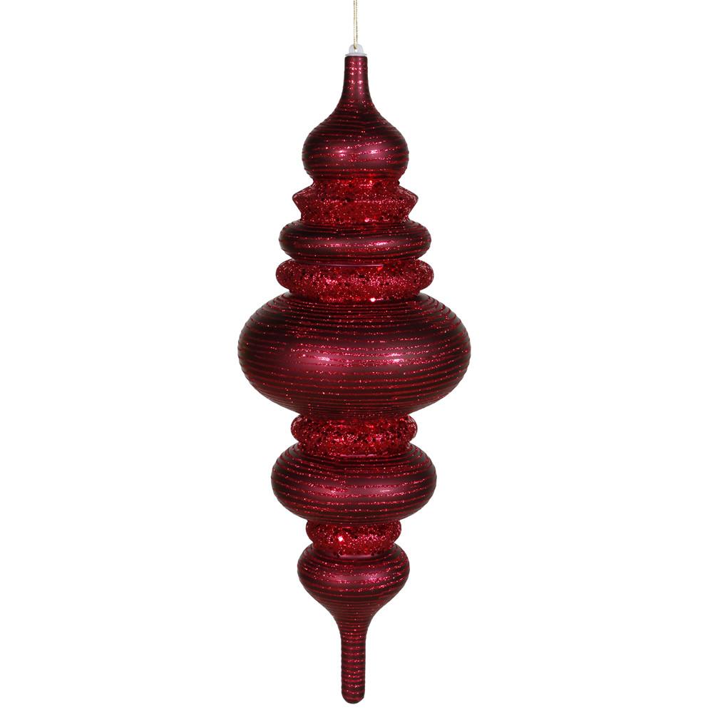 19 Vickerman M114505 Finial Burgundy