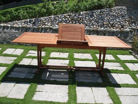 Vifah V232 Outdoor Wood Rectangular Extension Table