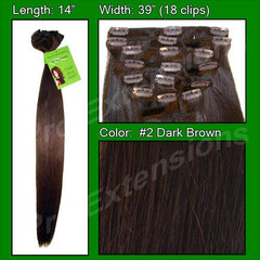 Pro-Extensions PRST-14-2 #2 Dark Brown - 14 inch