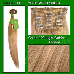 Pro-Extensions PRST-14-22 #22 Medium Golden Blonde - 14 inch