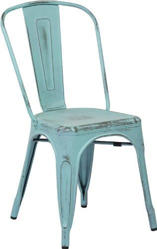 Osp Designs Brw29a2-asb Bristow Armless Chair, Antique Sky Blue, 2 Pack