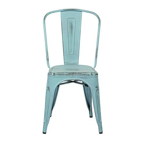 Osp Designs Brw29a4-asb Bristow Armless Chair, Antique Sky Blue Finish, 4 Pack
