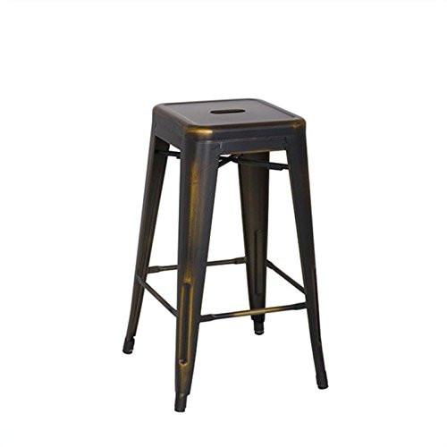 Osp Designs Brw3026a4-ac Bristow 26" Antique Metal Barstool, Antique Copper Finish, 4 Pack