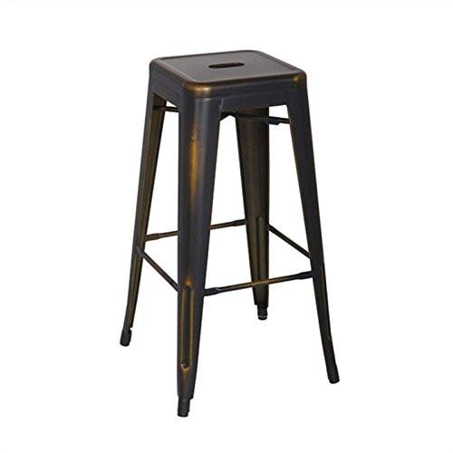 Osp Designs Brw3030a4-ac Bristow 30" Antique Metal Barstool, Antique Copper Finish, 4 Pack