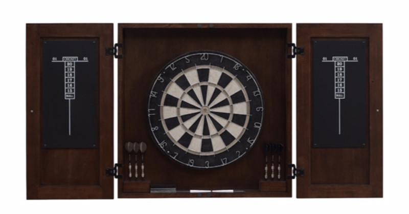 American Heritage Billiard 300801 Turin Dart Board Cabinet Set