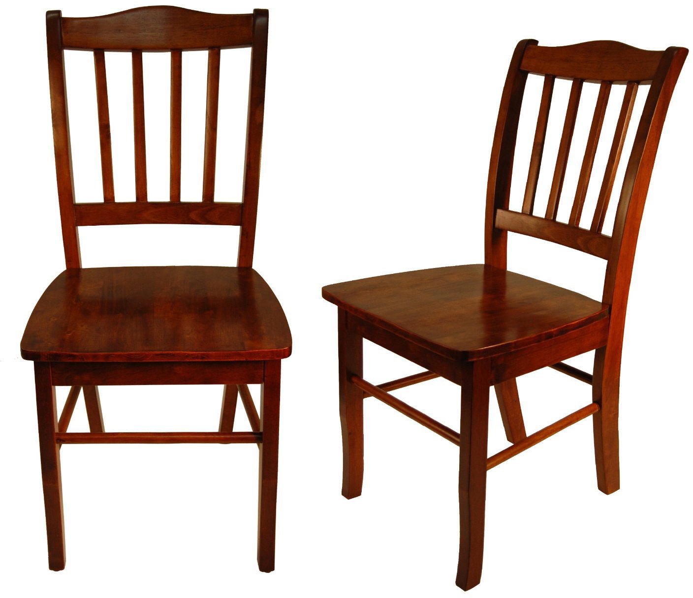 Boraam 30636 Shaker Chairs, Set Of 2, Walnut