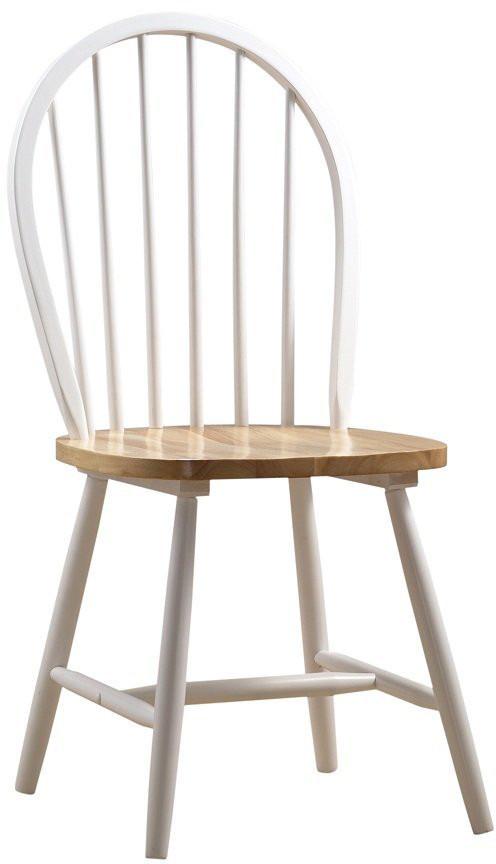 Boraam 31316 Farmhouse Chair, Set Of 2, White/natural
