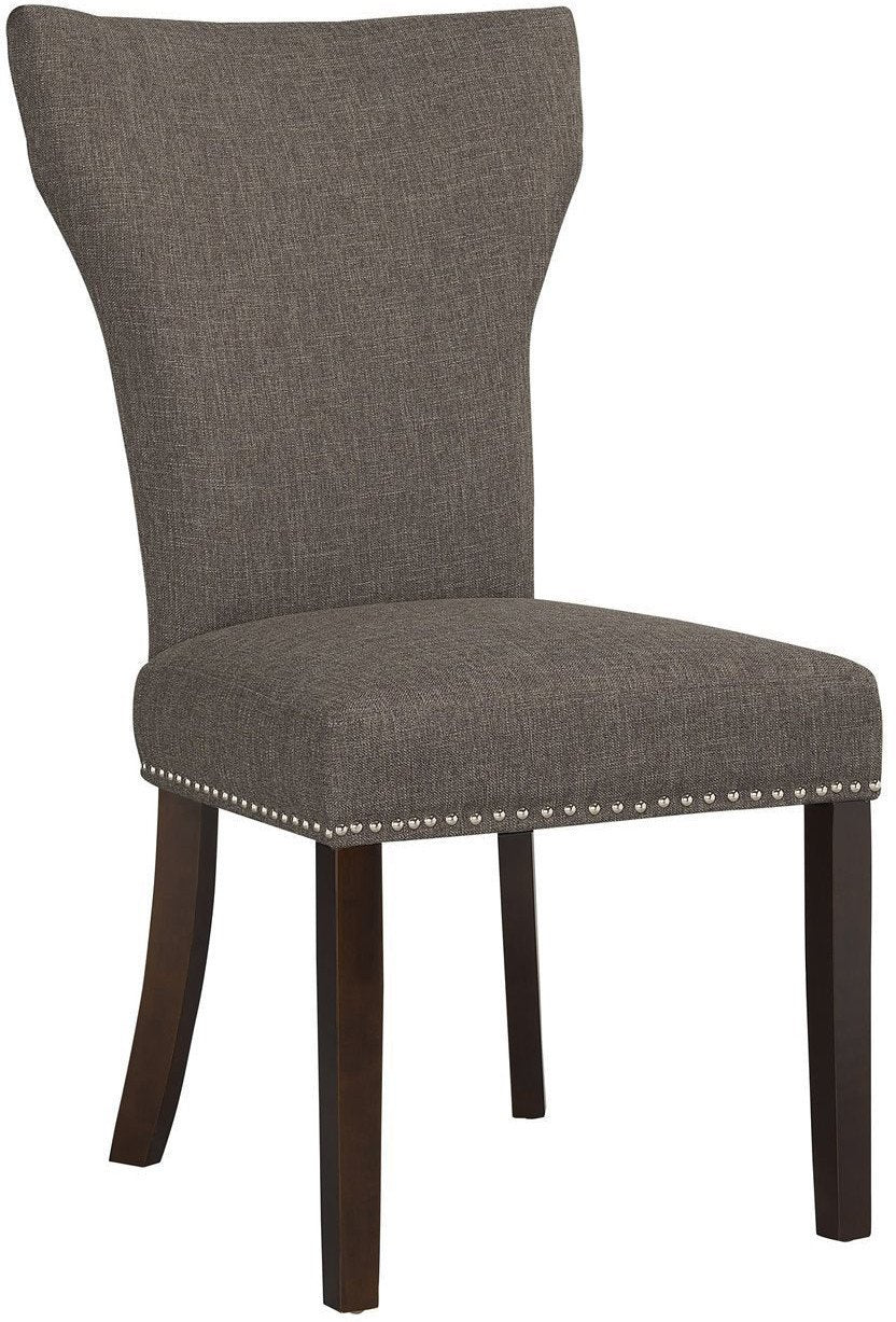 Boraam 82618 Monaco Parson Dining Chair, Set Of 2, Steel-gray