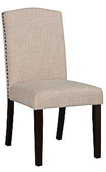Boraam 83718 Champagne Parson Dining Chair, Set Of 2, White-sand