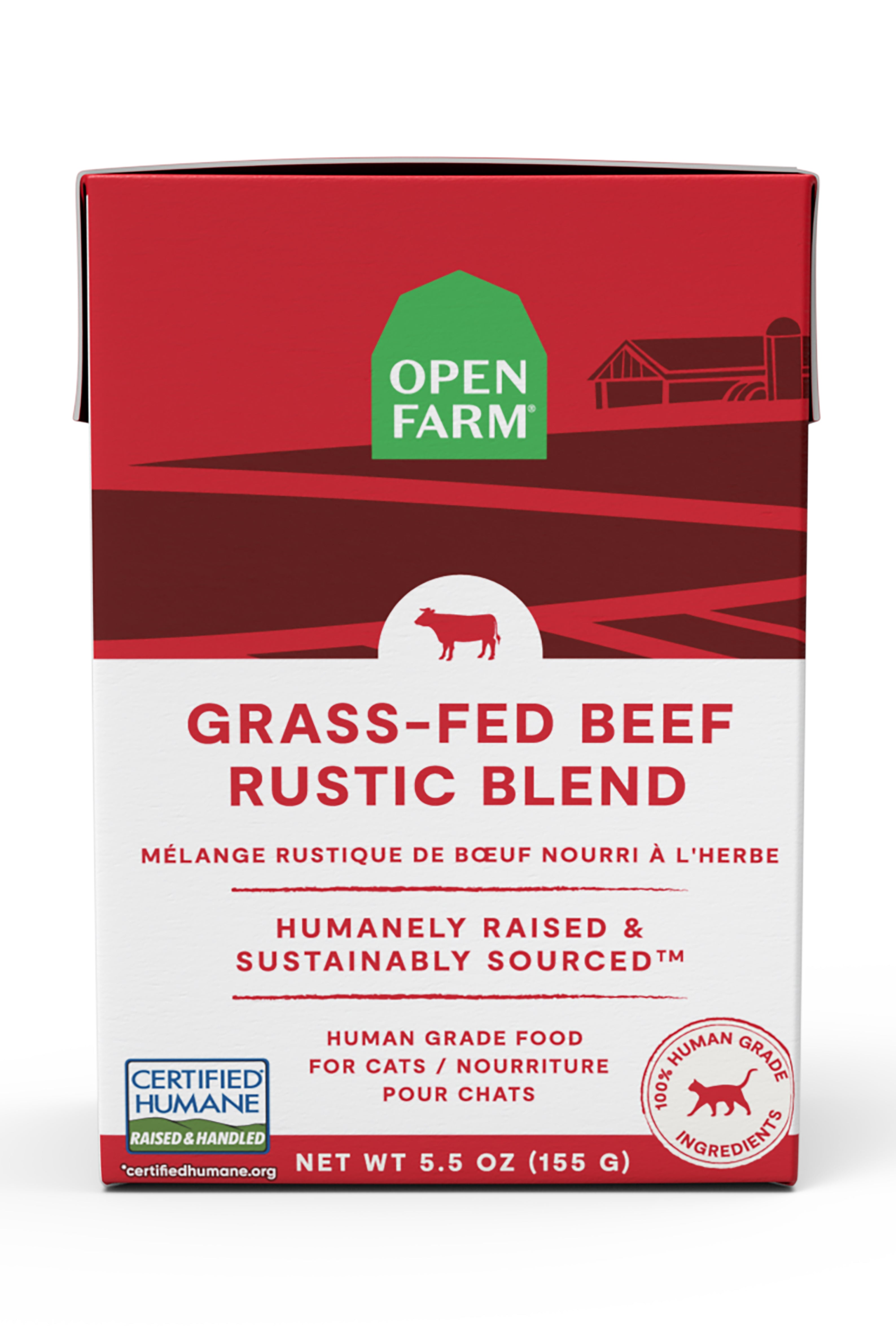 Open Farm Grass-Fed Beef Rustic Blend Wet Cat Food